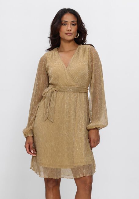 FREEBIRD Mini robe F-JER-PLISSE-LUREX-26-1 en or - large