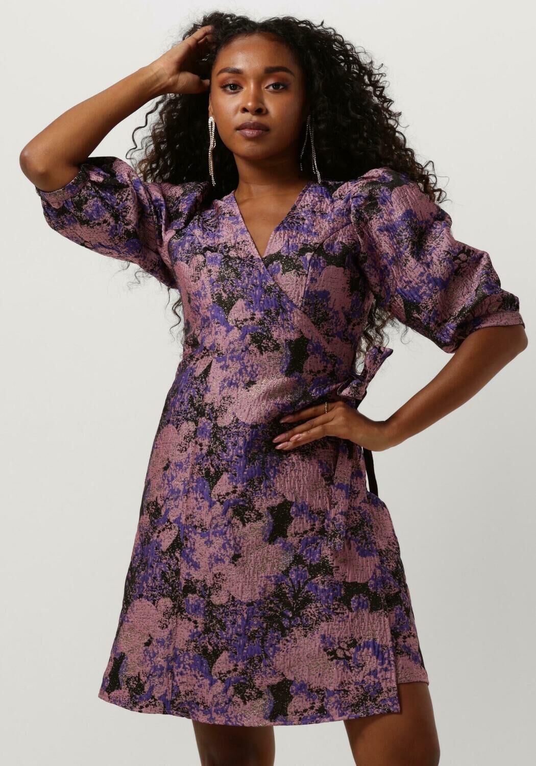 Paarse cocktailjurk top