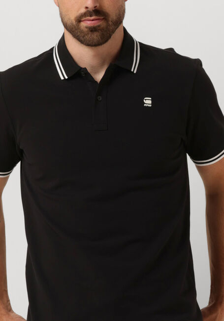 G-STAR RAW Polo DUNDA SLIM STRIPE POLO S/S en noir - large
