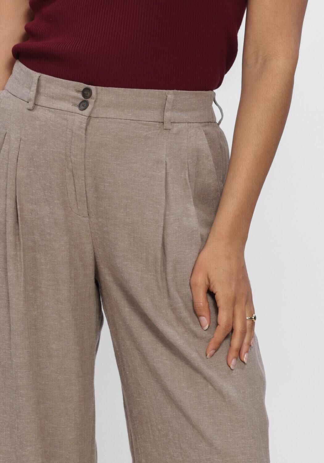 MSCH COPENHAGEN MSCHVIANA GINIA PLEAT PANTS Pantalons Gris clair - large