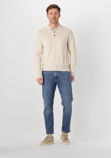Beige TOMMY JEANS Polo TJM SLIM ESSENTIAL POLO SWEATER - large