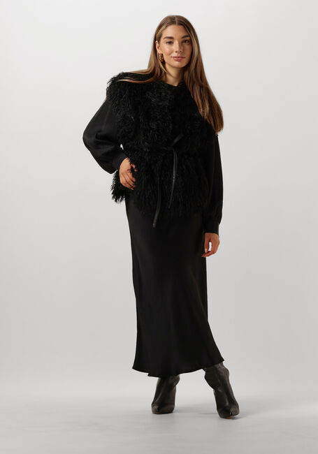 SUMMUM Haut TOP LONG SLEEVES SILKY TOUCH en noir - large
