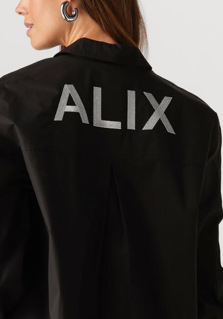 Zwarte ALIX THE LABEL  LADIES WOVEN OVERSIZED BLOUSE - large