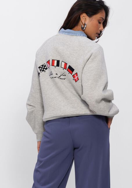 ANOTHER LABEL Chandail ALNIYA SAILOR SWEAT L/S en gris - large