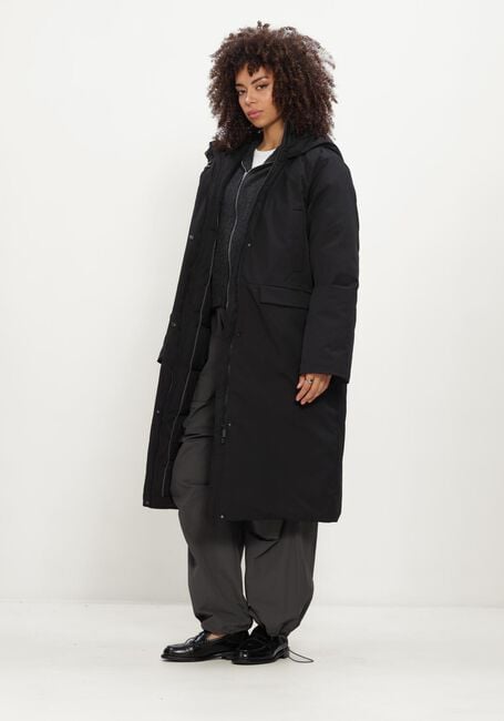 Zwarte OBJECT Gewatteerde jas OBJKELYN L/S RE LONG JACKET NOOS - large
