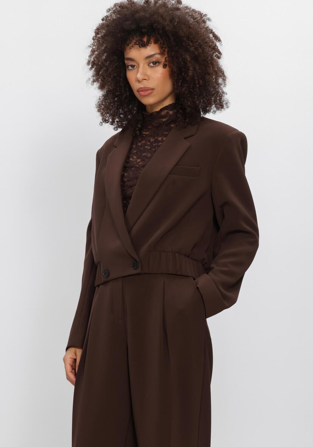Bruine DANTE6 Blazer REILLEY CROPPED BLAZER-JACKET - large