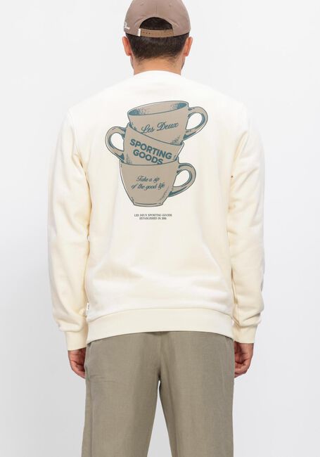 LES DEUX Chandail BEN ARTIST SWEATSHIRT &Eacute;cru - large