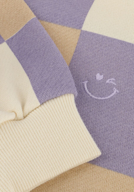 DAILY7 Pull SWEATER CHECK en blanc - large