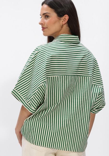 Groene BY-BAR  SUNNY STRIPE BLOUSE - large