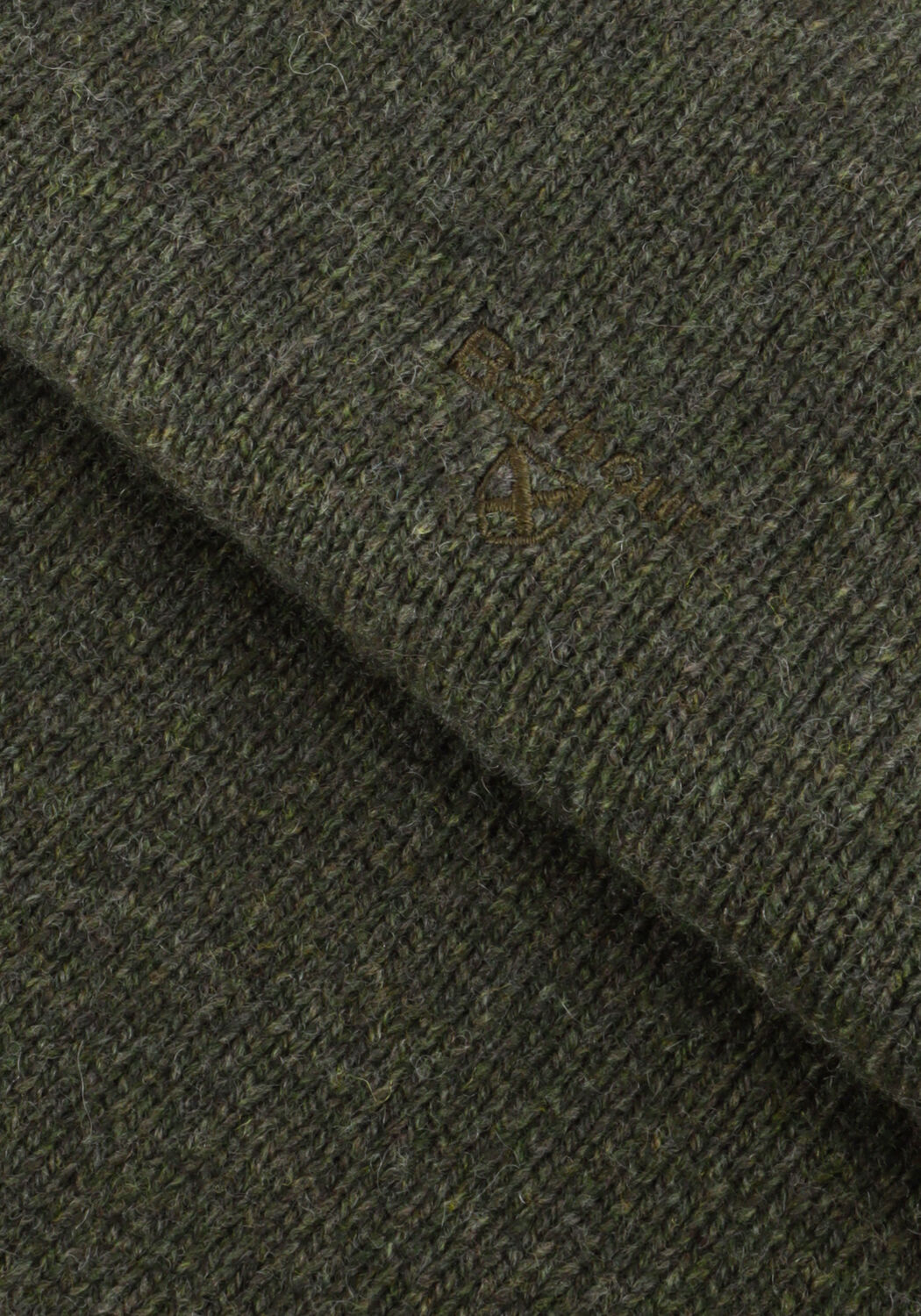 BARBOUR Pull GRANGETOWN CREW NECK SWEATER Vert fonc&eacute; - large