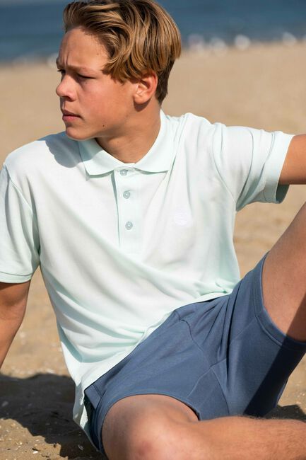 KRONSTADT Polo ALBERT ORGANIC/RECYCLED POLO en bleu - large