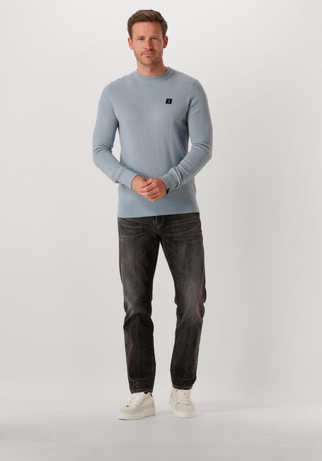 Lichtblauwe BUTCHER OF BLUE Trui STRUCTURE CREW - large