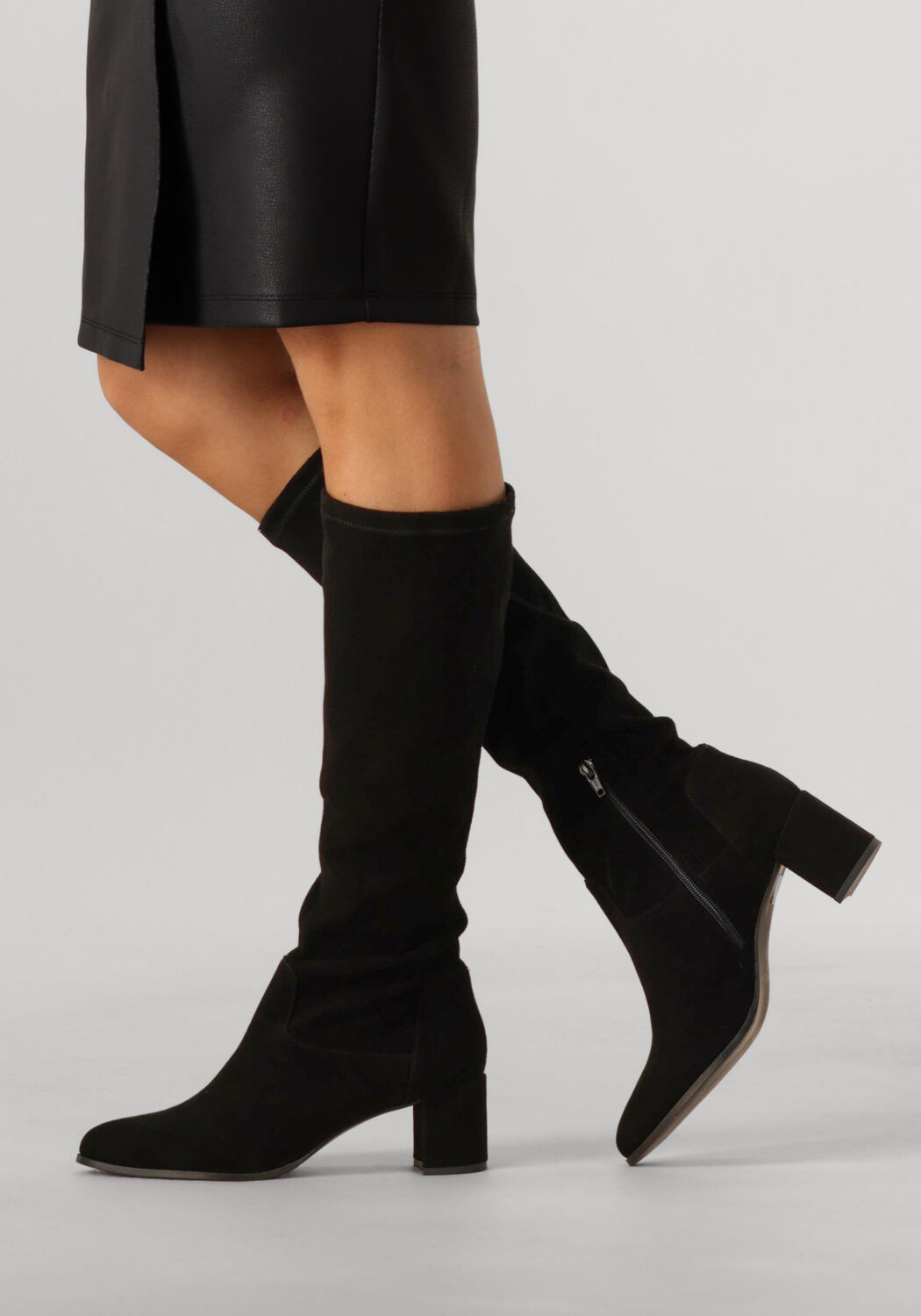 NOTRE-V Bottes hautes 8581 en noir - large