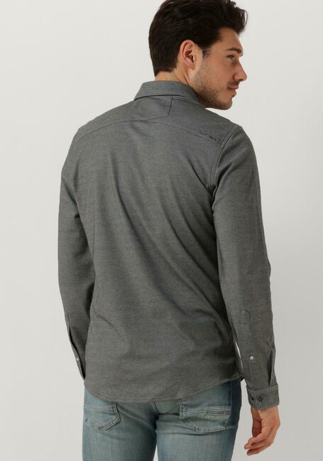 CAST IRON Chemise décontracté LONG SLEEVE SHIRT CF TEC 2 TONE PIQUE en gris - large