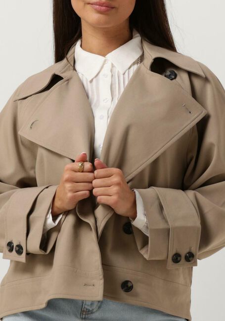 SECOND FEMALE Jack SILVIA TRENCH JACKET en beige - large