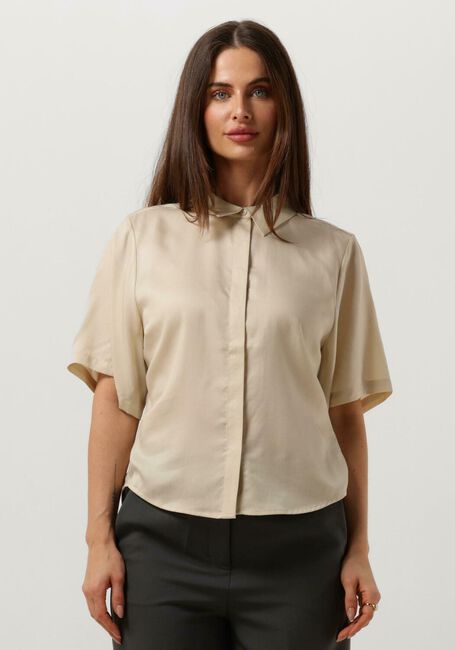 Beige ANOTHER LABEL  DACHE SHIRT S/S - large