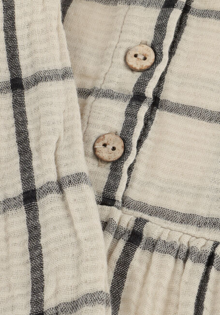 PLAY UP CHECKED WOVEN DRESS Robes en beige - large