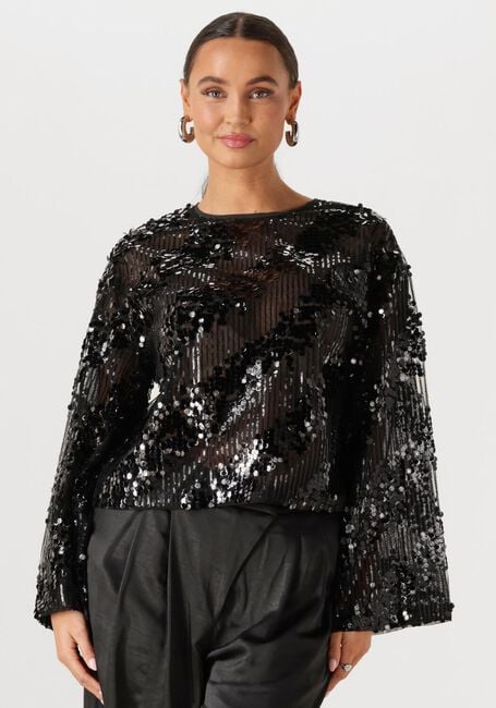 EDITED XAVIA OVERSIZE LONGSLEEVE Hauts & T-shirts en noir - large