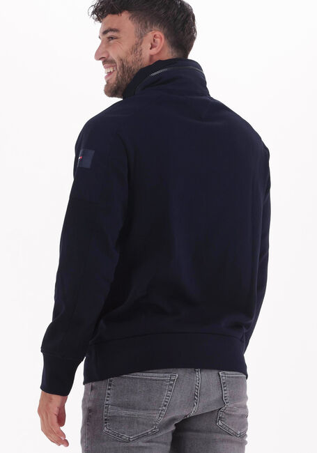 TOMMY HILFIGER Chandail COTTON TOUCH MIX MEDIA Bleu foncé - large