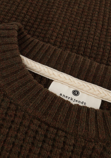 Donkergroene ANERKJENDT Trui AKSUNE STRUCTURE KNIT Donkergroene ANERKJENDT Trui AKSUNE STRUCTURE KNIT - large