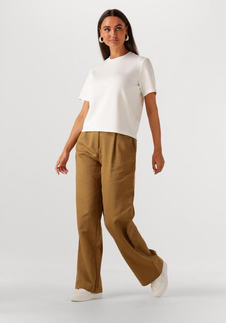 Witte SELECTED FEMME Top SLFTENNY SS BOXY O-NECK - large