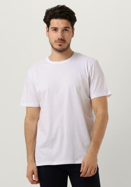 Witte SELECTED HOMME T-shirt SLHASPEN SS O-NECK TEE NOOS - large