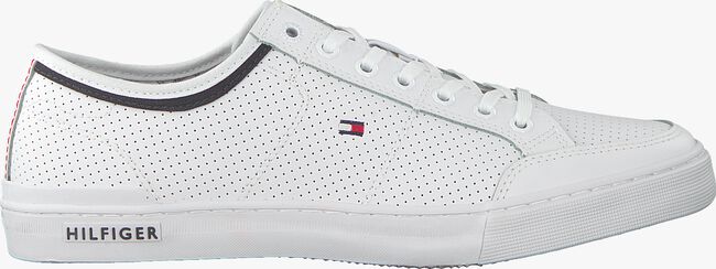 Witte TOMMY HILFIGER Lage sneakers CORE CORPORATE LEATHER SNEAKER - large
