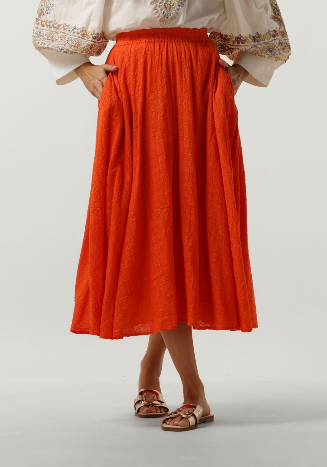 STELLA FOREST Jupe midi E24JU005 Bordeaux Omoda