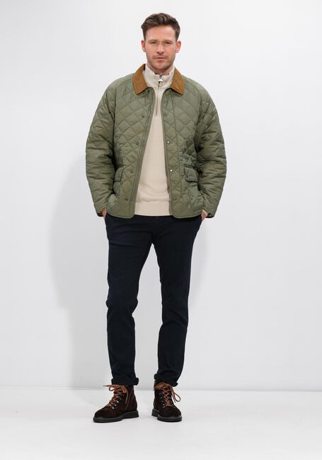 BARBOUR Pull COTTON HALF ZIP KNITTED JUMPER en beige - large