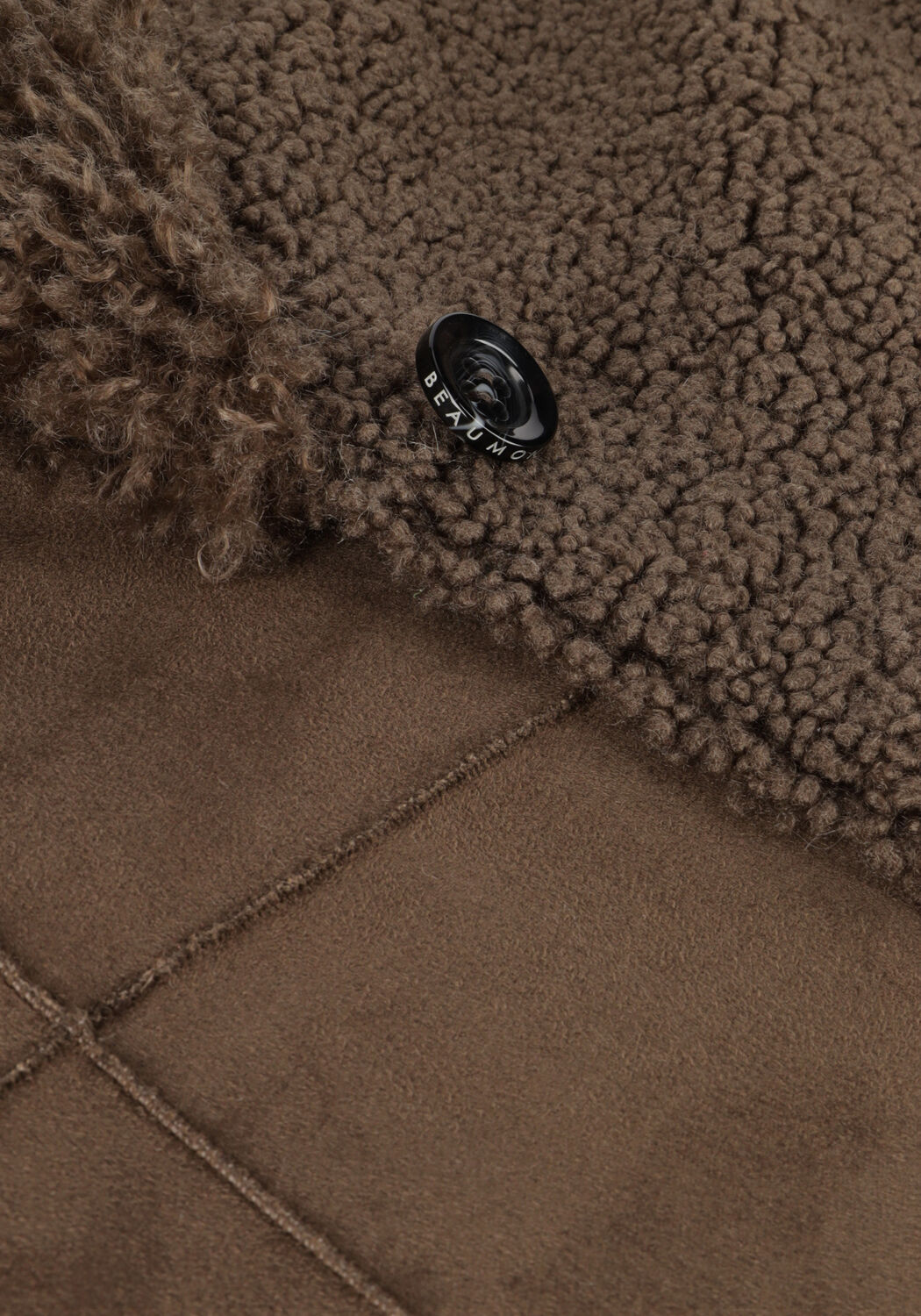 Groene BEAUMONT Teddy jas JAN - large