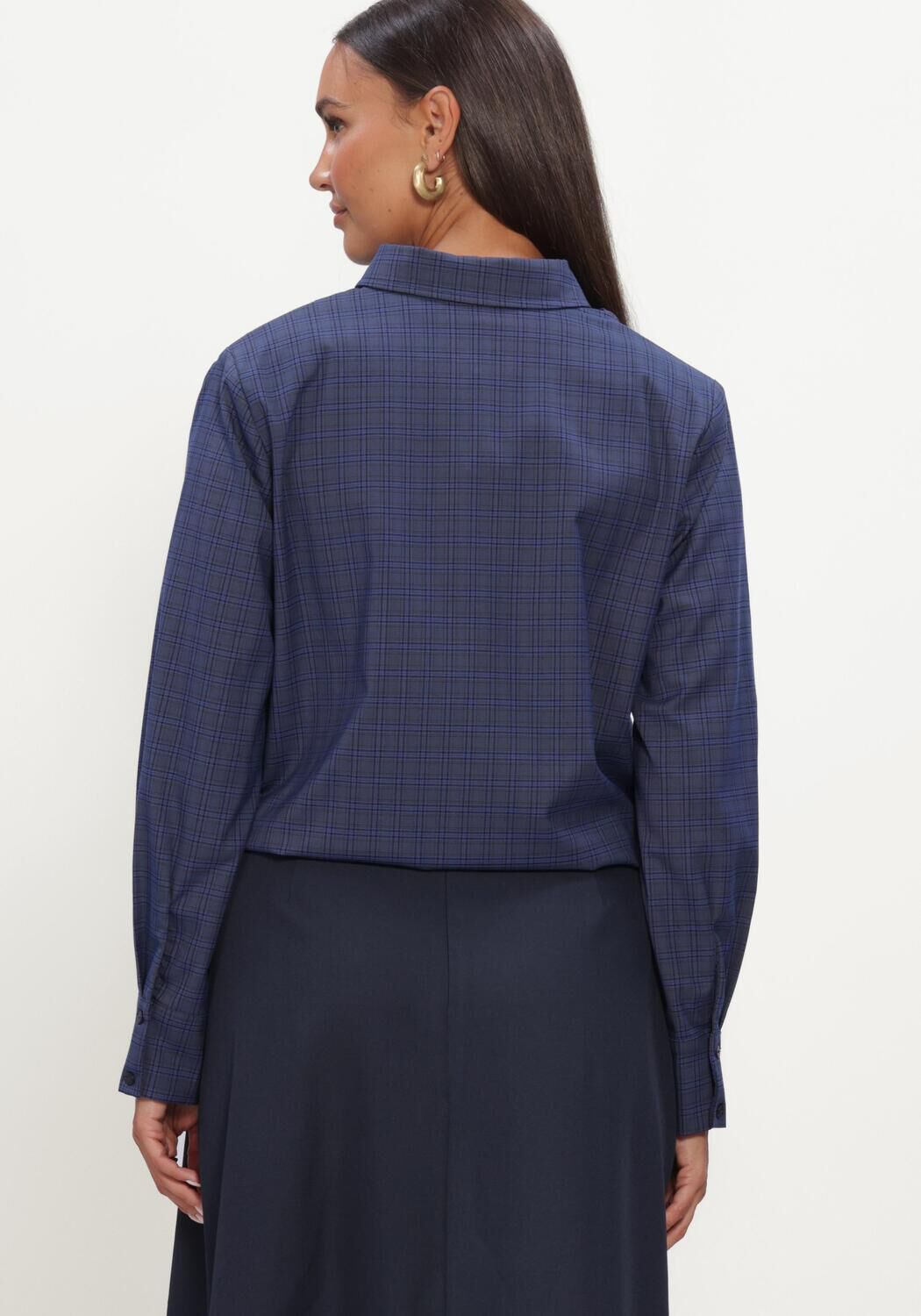 CO'COUTURE DAXTERCC CHECK PLEAT SHIRT Blouses en bleu - large