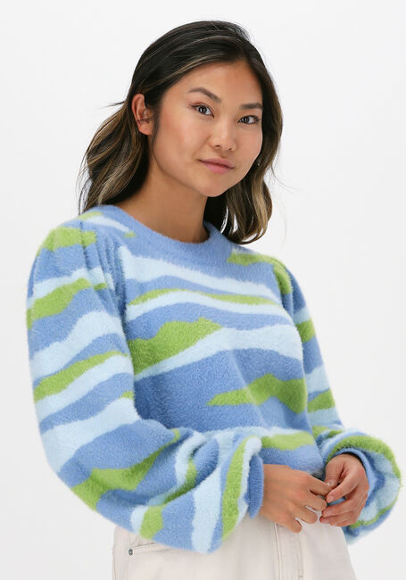 HUNKON Pull 401 ABIGAIL BLOUSE Bleu clair - large