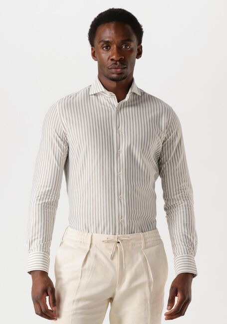 PROFUOMO Chemise classique SHIRT X-CUTAWAY SC SF JAPANESE KNITTED en taupe - large