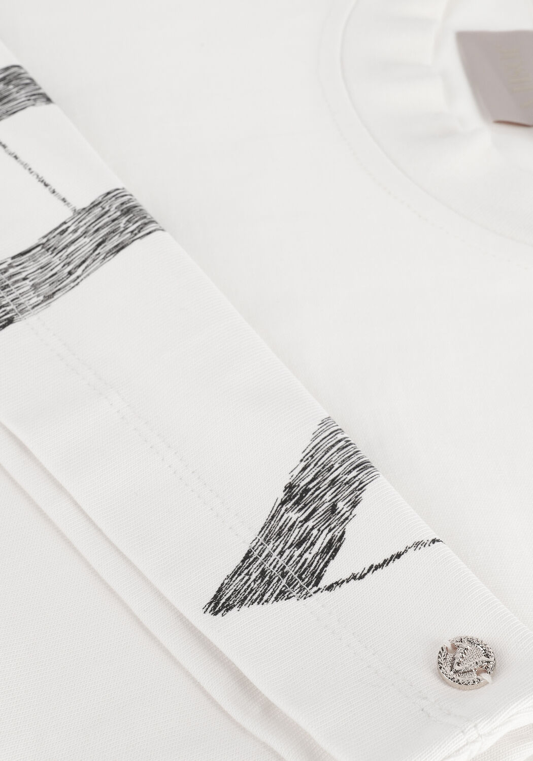 Gebroken wit JOSH V T-shirt NIKA SKETCH - large