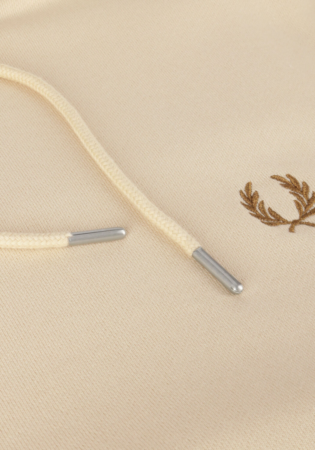 FRED PERRY TIPPED HOODED SWEATSHIRT Pulls & Gilets en beige - large