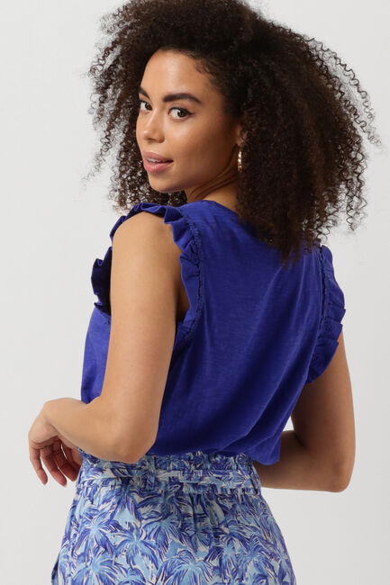Blauwe FABIENNE CHAPOT Top PHIL FRILL TEE 305 - large