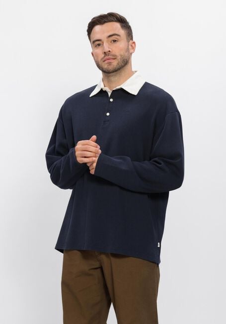 FOR&Eacute;T Polo MATCH RUGBY STRUCTURED SWEATSHIRT Bleu fonc&eacute; - large