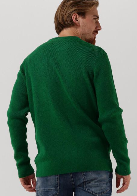 SCOTCH & SODA Pull RIB-KNIT WOOL-BLEND CREWNECK PULLOVER en vert - large