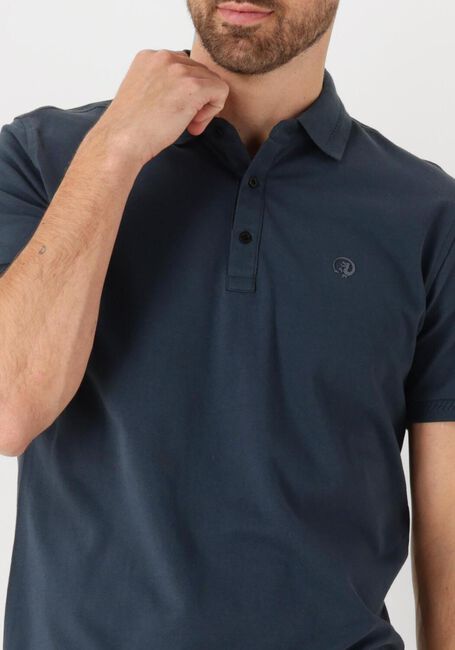 CAST IRON Polo SHORT SLEEVE POLO FINE PIQUE ESSENTIAL en bleu - large