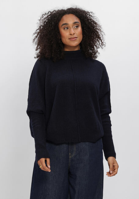 SUMMUM Pull BATWING SWEATER SOFT MELANGE KNIT Bleu fonc&eacute; - large