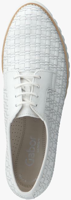 GABOR Chaussures à lacets 547 en blanc - large