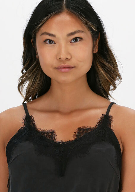 Zwarte MSCH COPENHAGEN Top LILLIANE FENYA LACE SINGLET - large