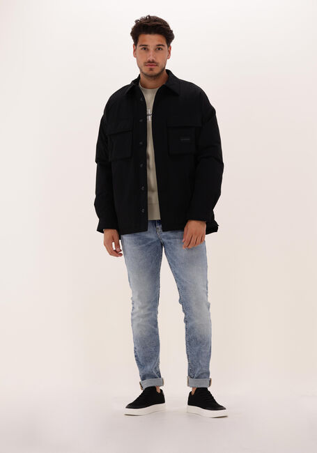 CALVIN KLEIN Surchemise FLEECE LINED CARGO OVERSHIRT en noir - large