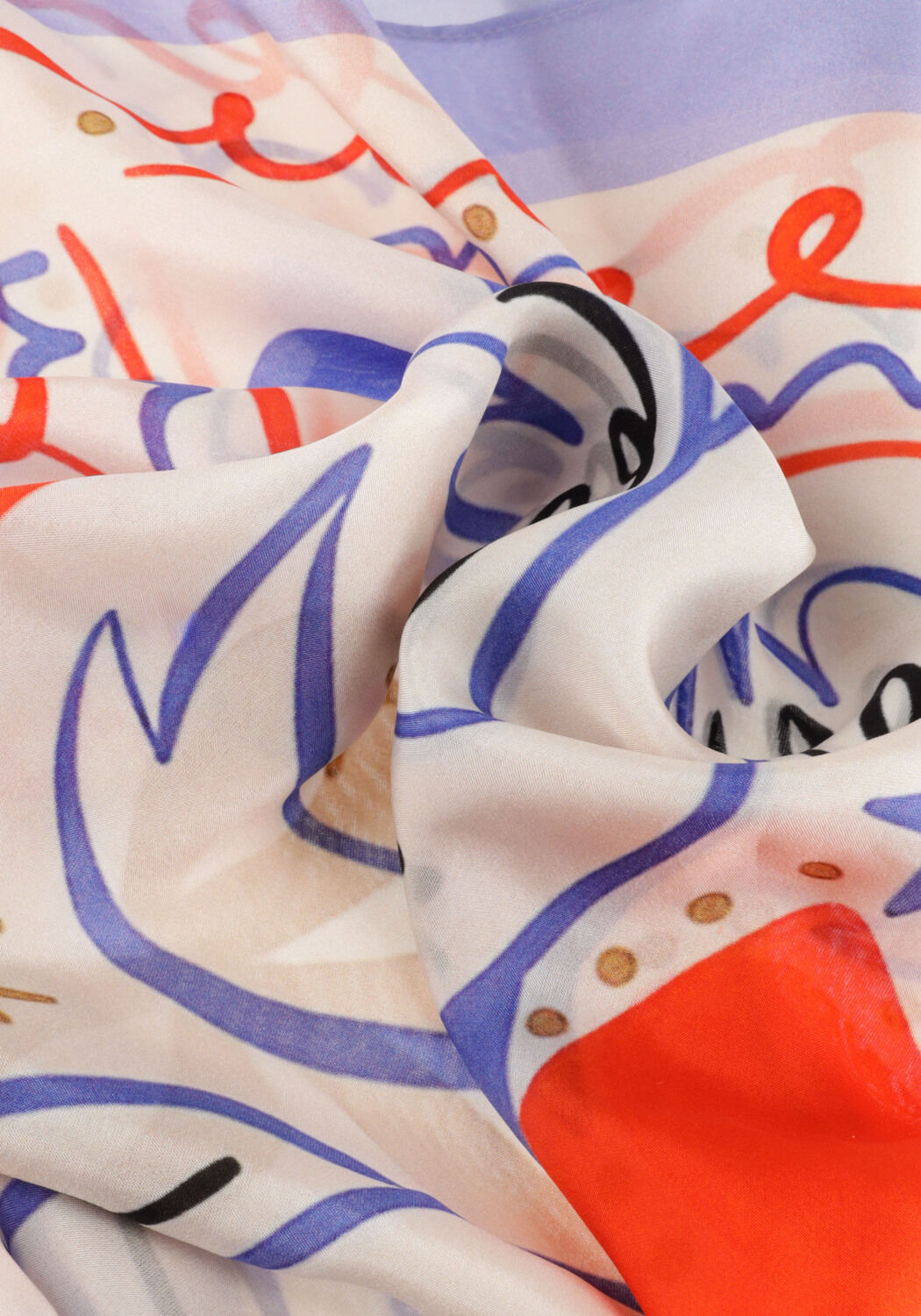 Blauwe MOMENT IN MAY. Sjaal BEE - large