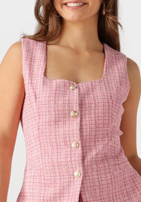 NEO NOIR Gilet PERNI GLITZ BOUCLE WAISTCOAT en rose - large