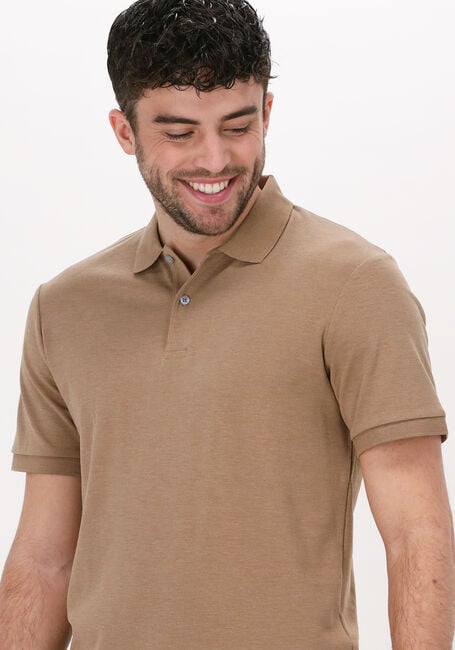 Camel SELECTED HOMME Polo SLHPARIS SS POLO B NOOS - large