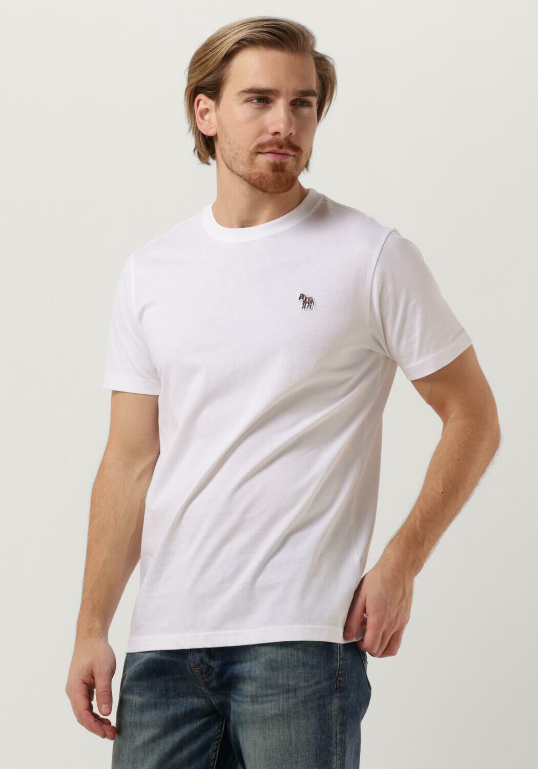 Witte PS PAUL SMITH T shirt MENS SLIM FIT SS TSHIRT ZEBRA Omoda