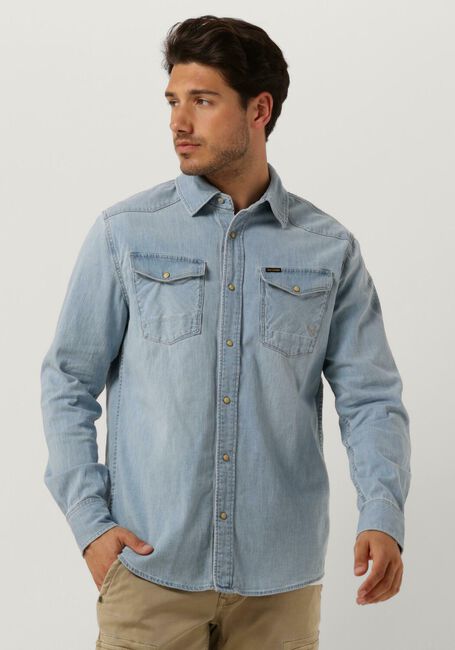 PME LEGEND Chemise décontracté LONG SLEEVE SHIRT REAL LIGHT BLUE en bleu - large