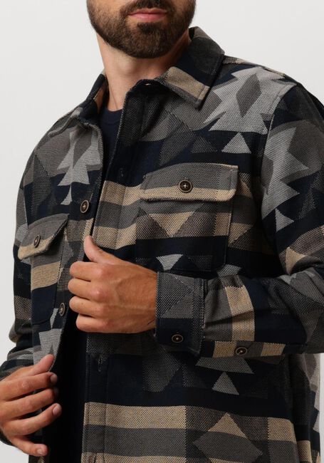 ANERKJENDT Surchemise AKOSCAR BIG SIZE INKA en bleu - large