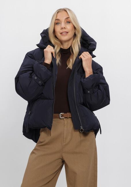 Donkerblauwe WITHBLACK Gewatteerde jas WBLKYLIE REAL DOWN JACKET - large